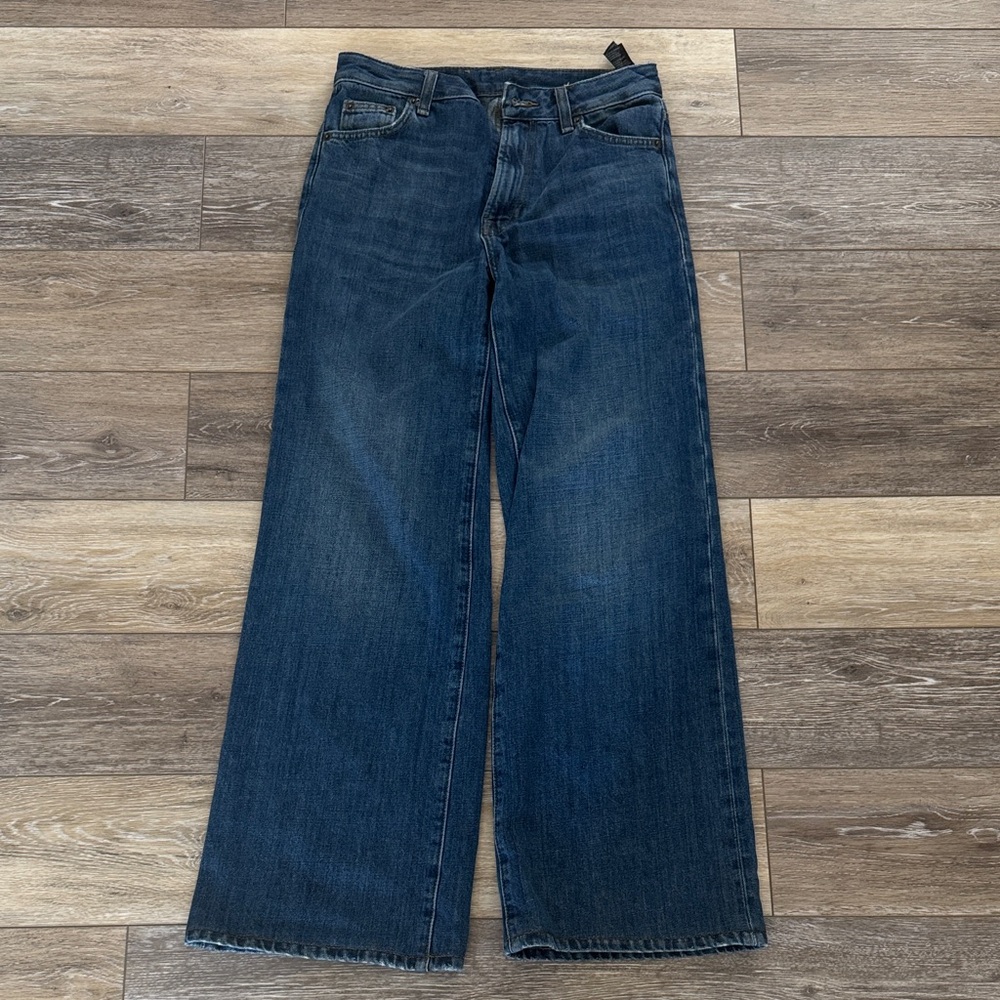 Classic Blue Wide Leg Jeans